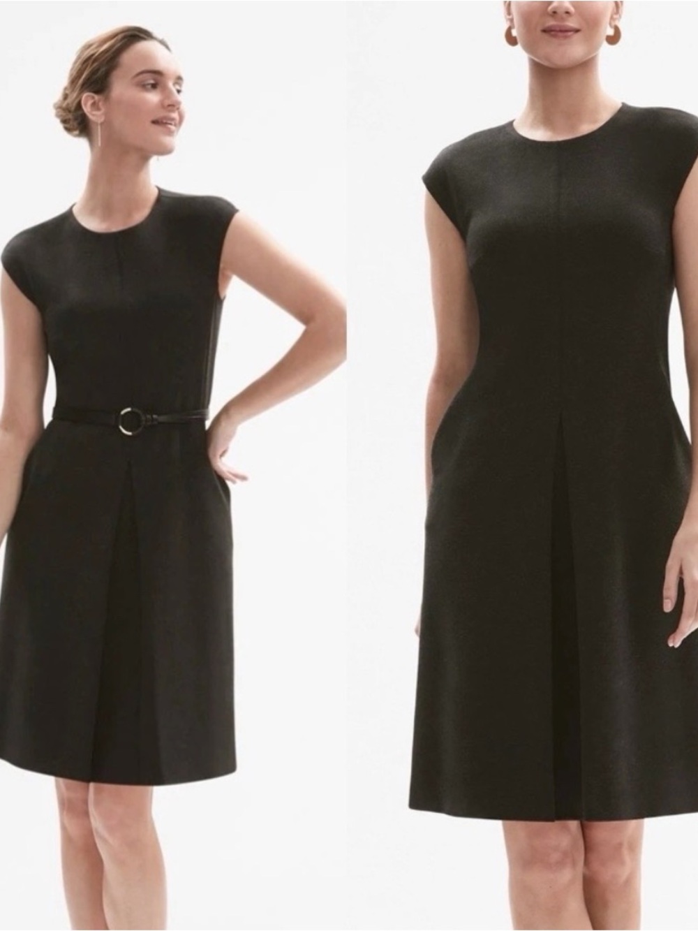 NWT MM Lafleur Dress Colleen Mini Textured Ponte in Charcoal Grey